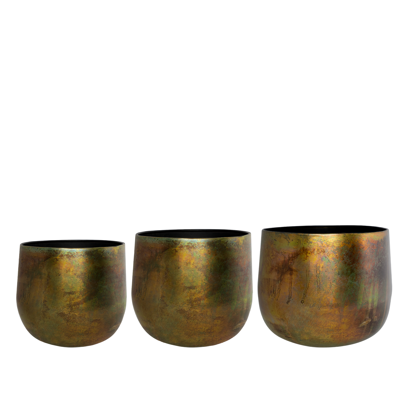 Pot - Koper -Elisa vintage green - set van 3