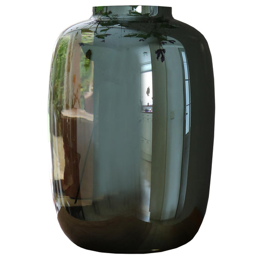 Vase Glas - M - H35 W25 - Artic - Grey