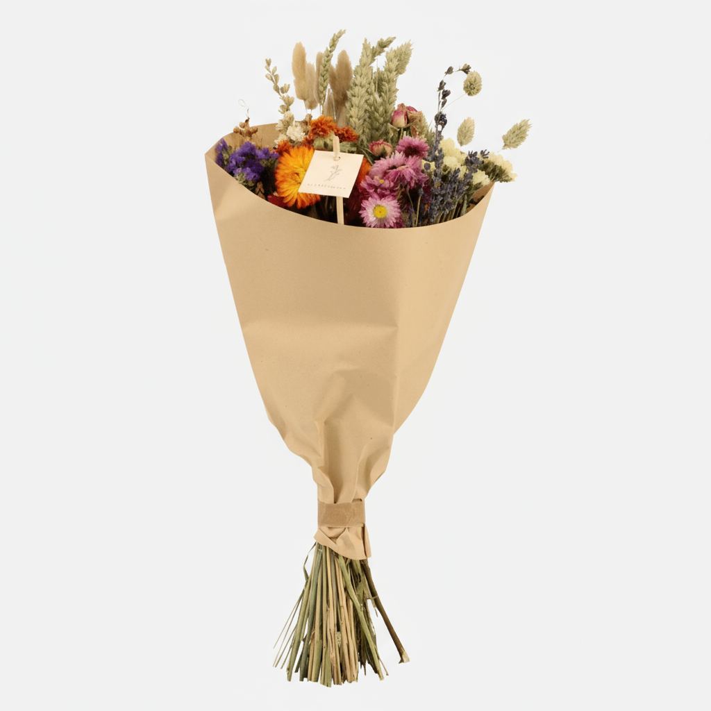 Trockenblumen Feldblumenstrauß Multi - Ø20cm - ↕50cm