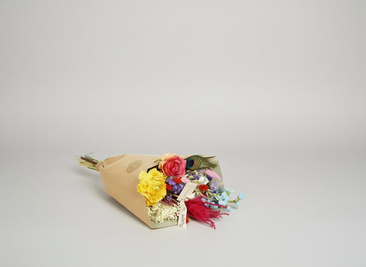 Getrocknete Blumen & Seide - Dried & Silk - Summer Party - 4 Blumensträuße - ↕55cm