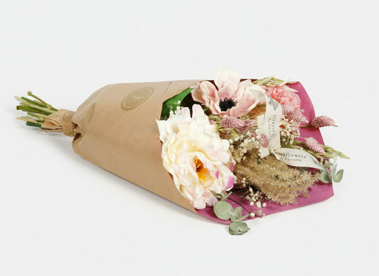 Mother's Day - Getrocknete Blumen & Seide - Dried & Silk Peony Love - ↕55cm
