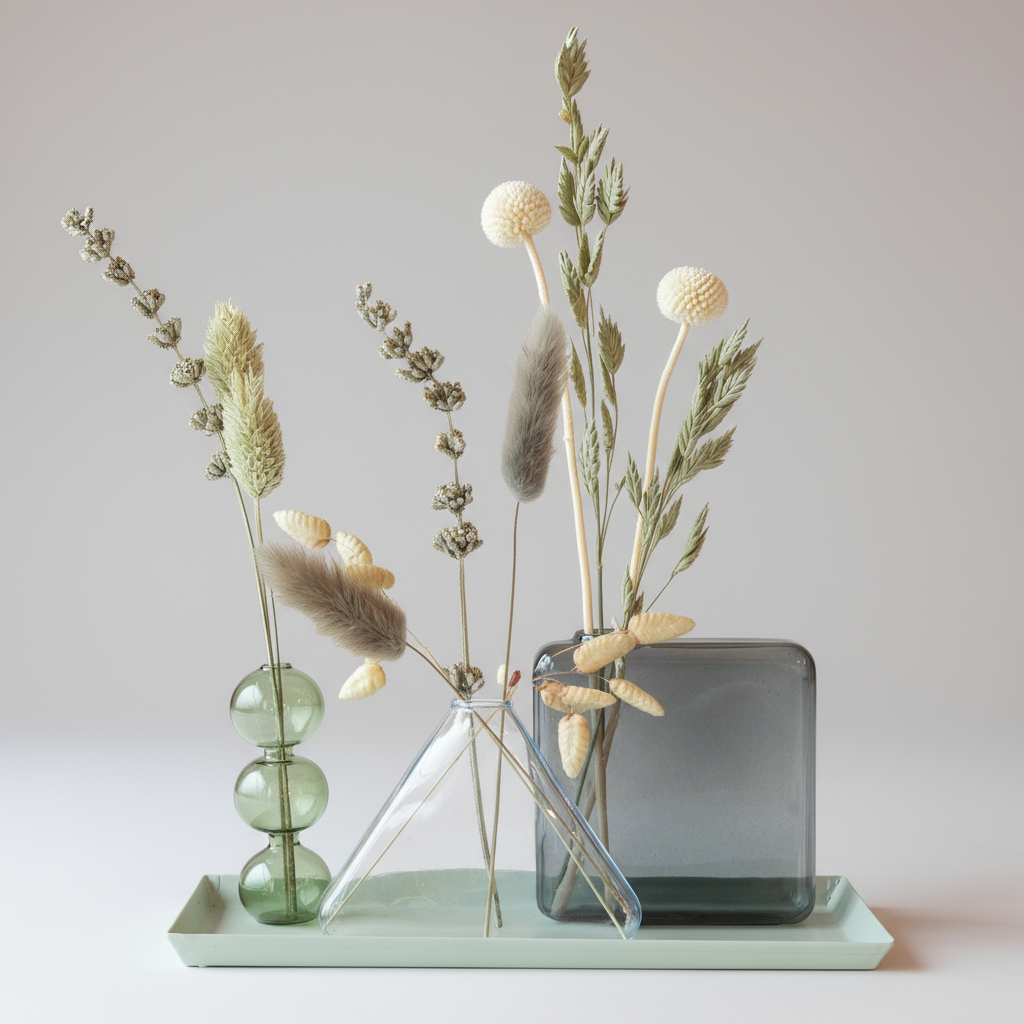 Dried Beauty - Trockenblumen mit Vasen