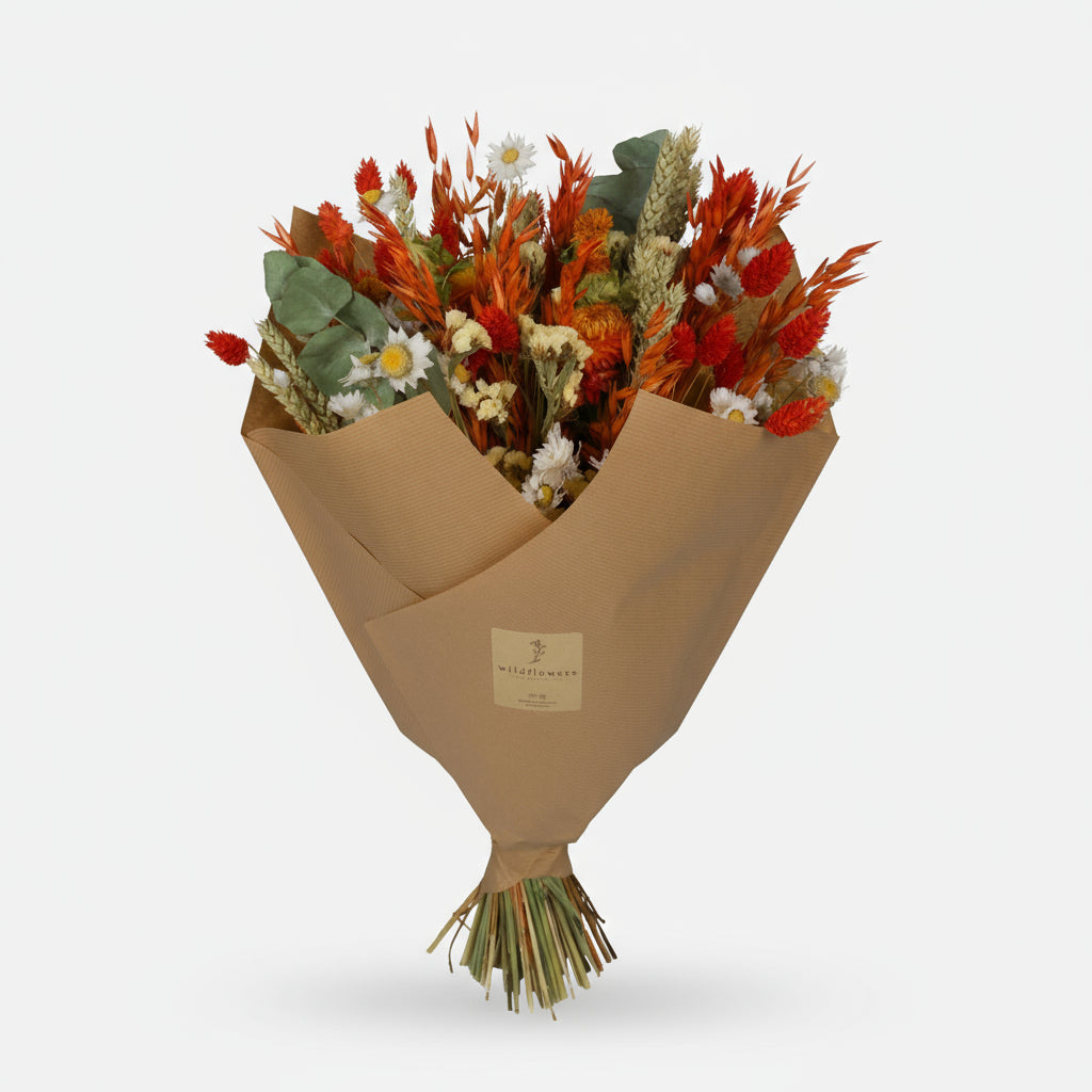 Getrocknete Blumen - Classic Bouquet - Orange - ↕60cm