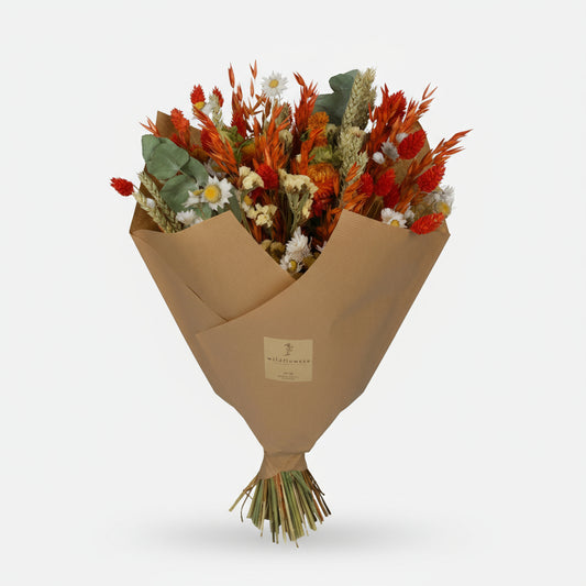 Getrocknete Blumen - Classic Bouquet - Orange - ↕60cm
