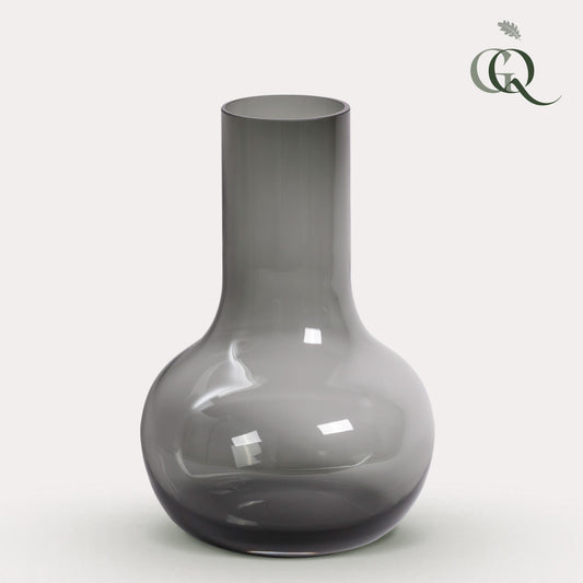 Vase Glas - S - H37 W25 - Seim - Grey